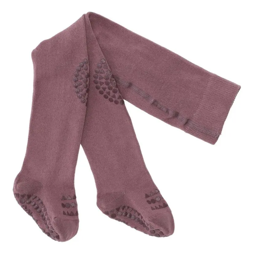 GoBabyGo GoBabyGo - Strømpebukse Antiskli Organic Misty Plum
