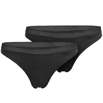 Björn Borg Björn Borg Truser 2P Core Thong Svart bomull Dame