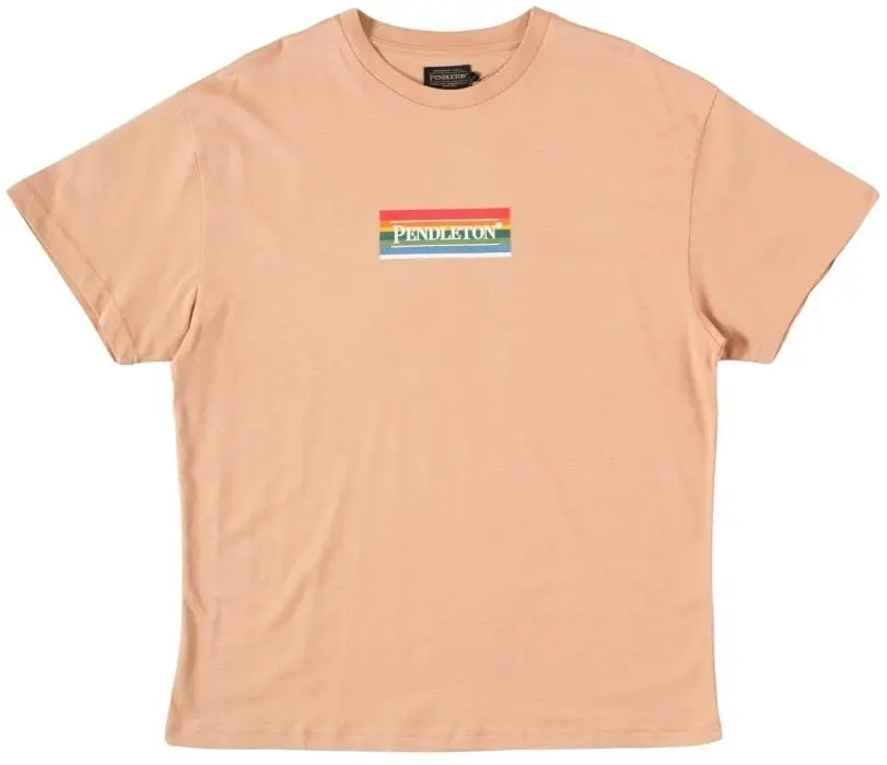 Pendleton Pendleton M's Box T-Shirt Khaki/Grey Horse