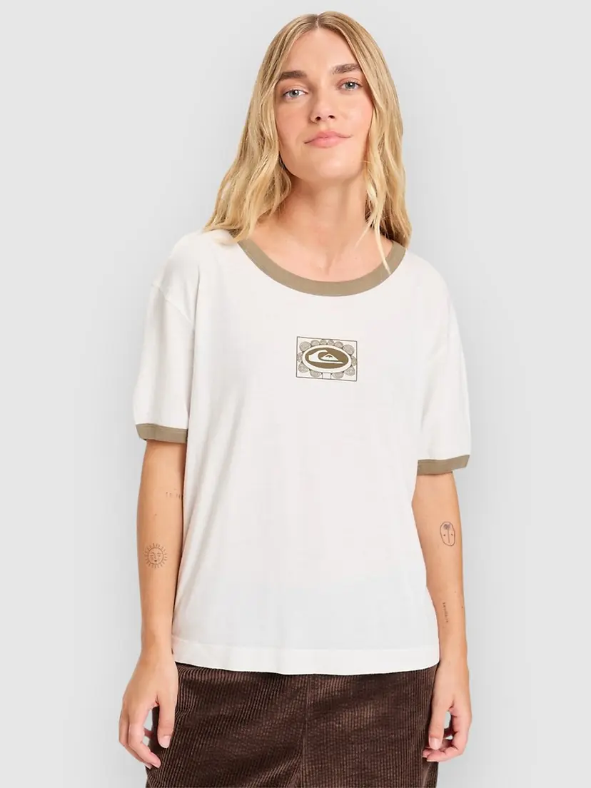 Quiksilver Quiksilver Ringer Screen T-skjorte hvit