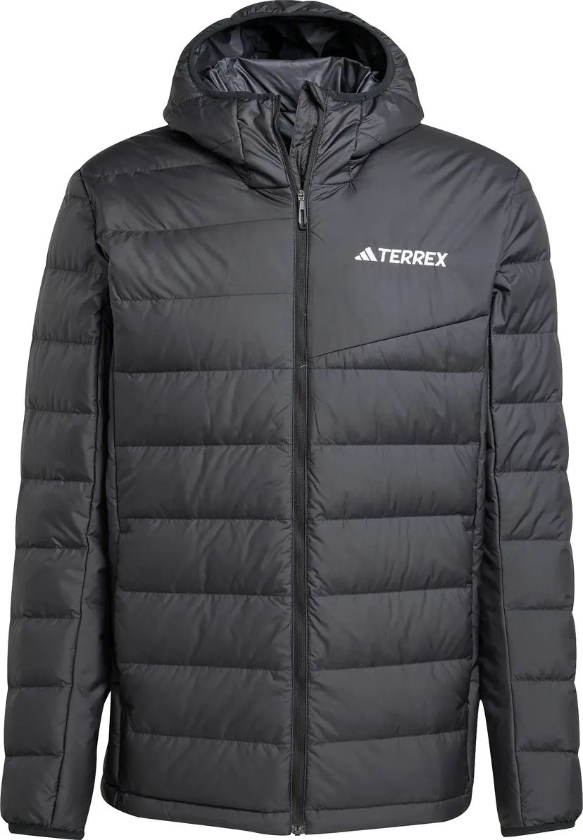 Adidas Adidas Men's Multi Light Down Hooded Jacket Black