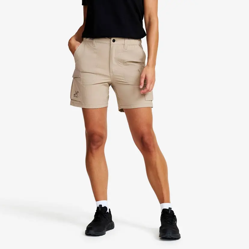 RevolutionRace Adventure Cargo Stretch Shorts Dame Aluminium