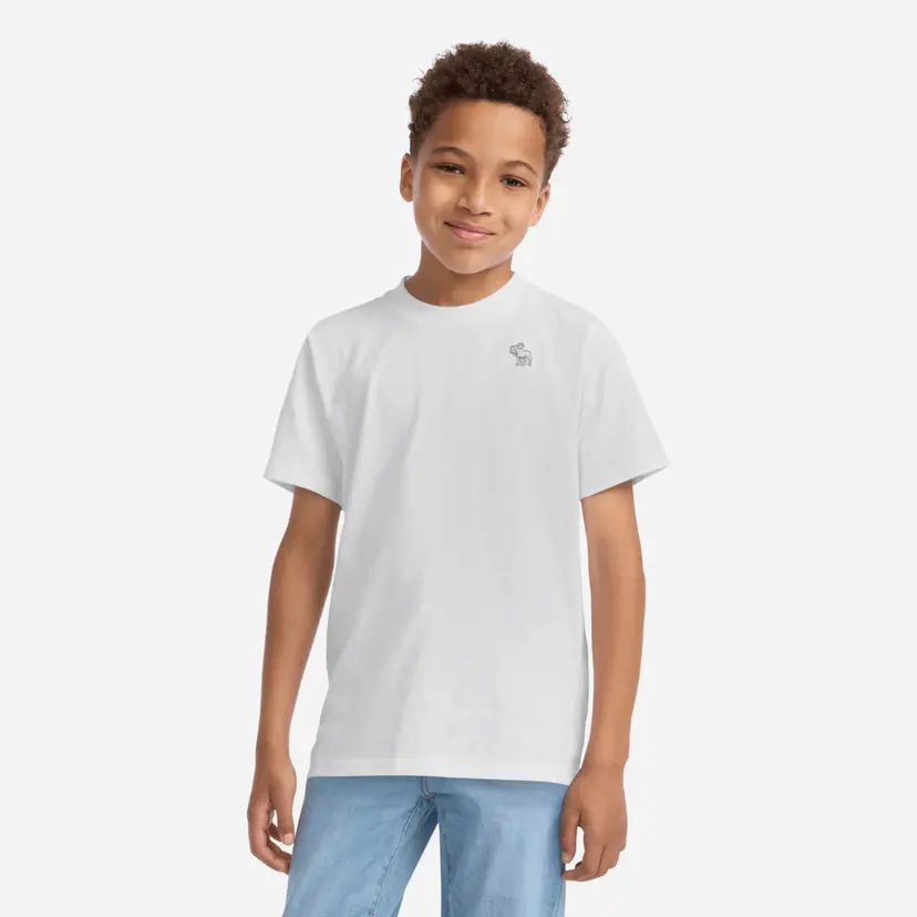 Abercrombie and Fitch Abercrombie and Fitch - T-skjorte Essential Bright White
