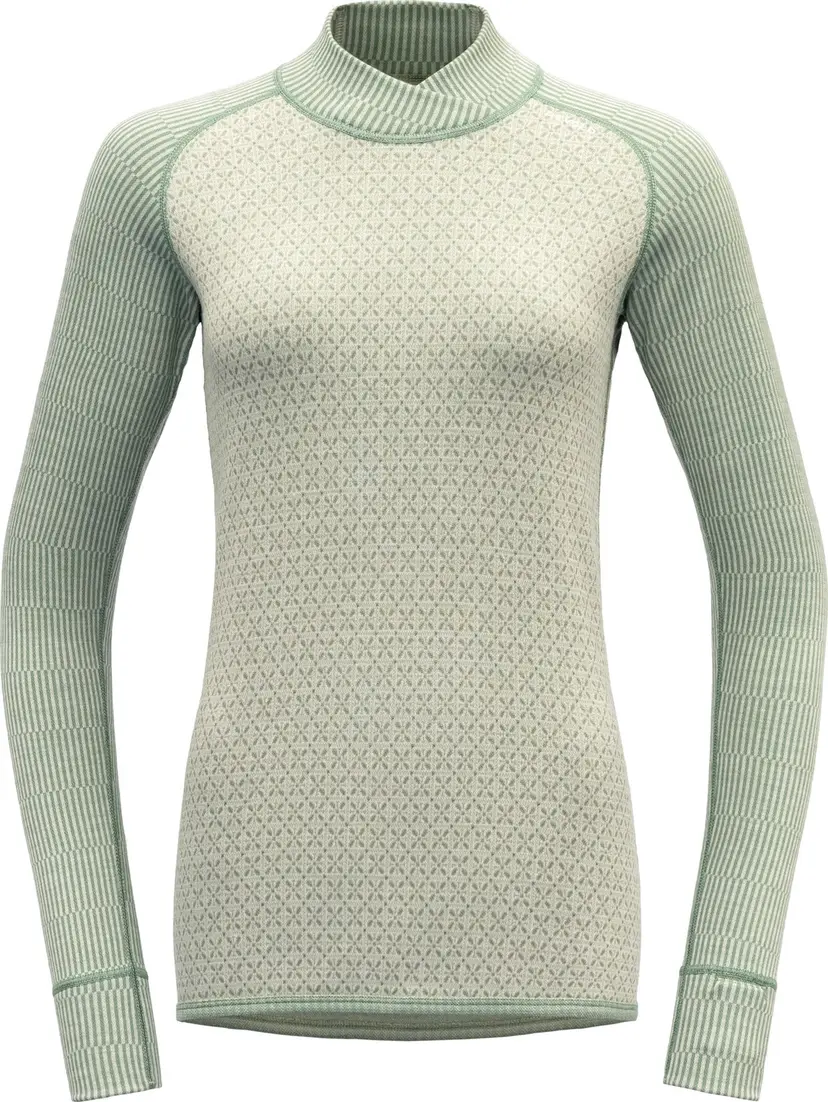 Devold Devold Women's Kvitegga Merino 230 Cross Neck Raw White