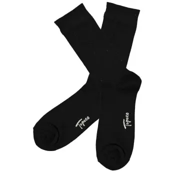 Topeco Topeco Strømper Men Sock Solid Bamboo Svart Str 41/45 Herre