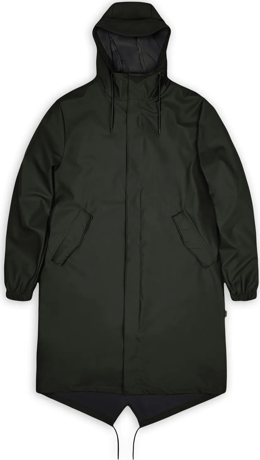 Rains Rains Unisex Fishtail Parka Green