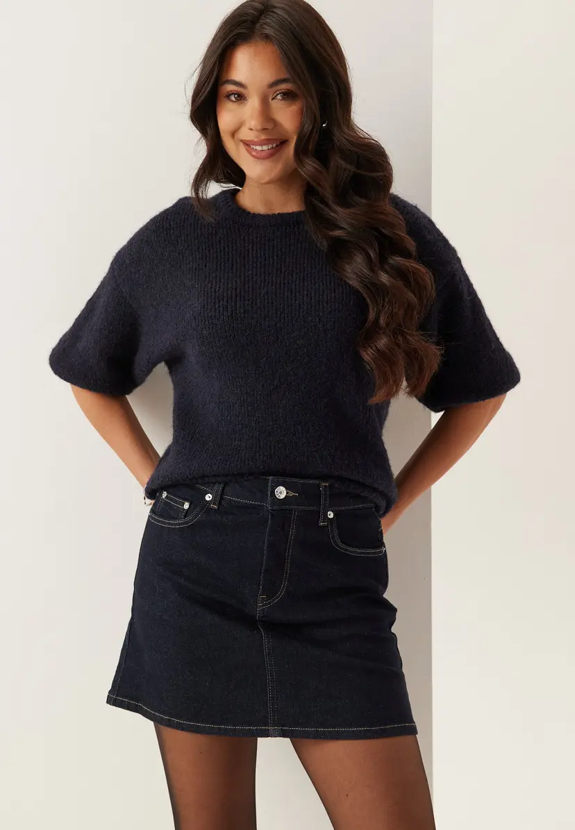 Bubbleroom Denim Mini Skirt