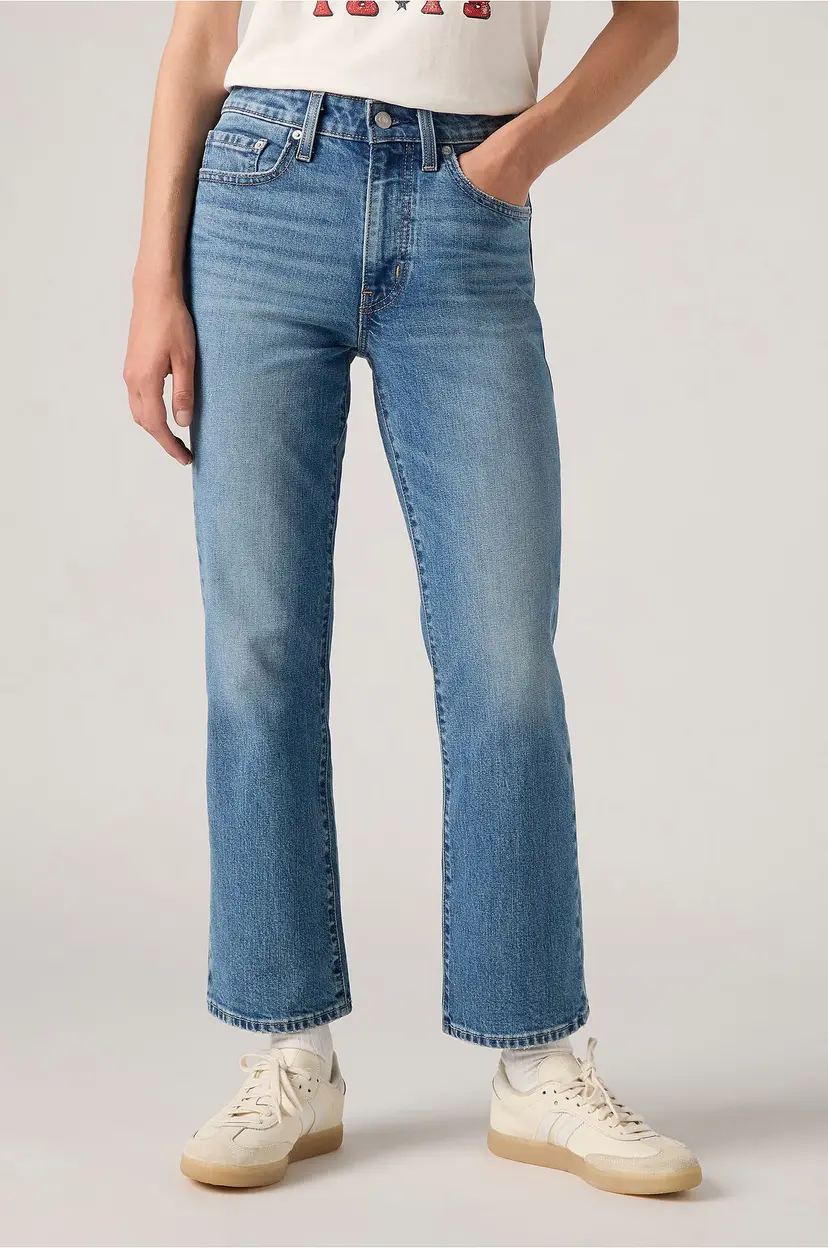 Levi's Jeans 725 Authentic Kick Boot Ankle - Blå