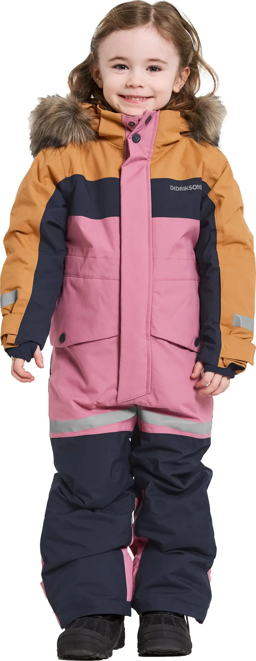 Didriksons Didriksons Kids' Bjärven Coverall Heather Pink