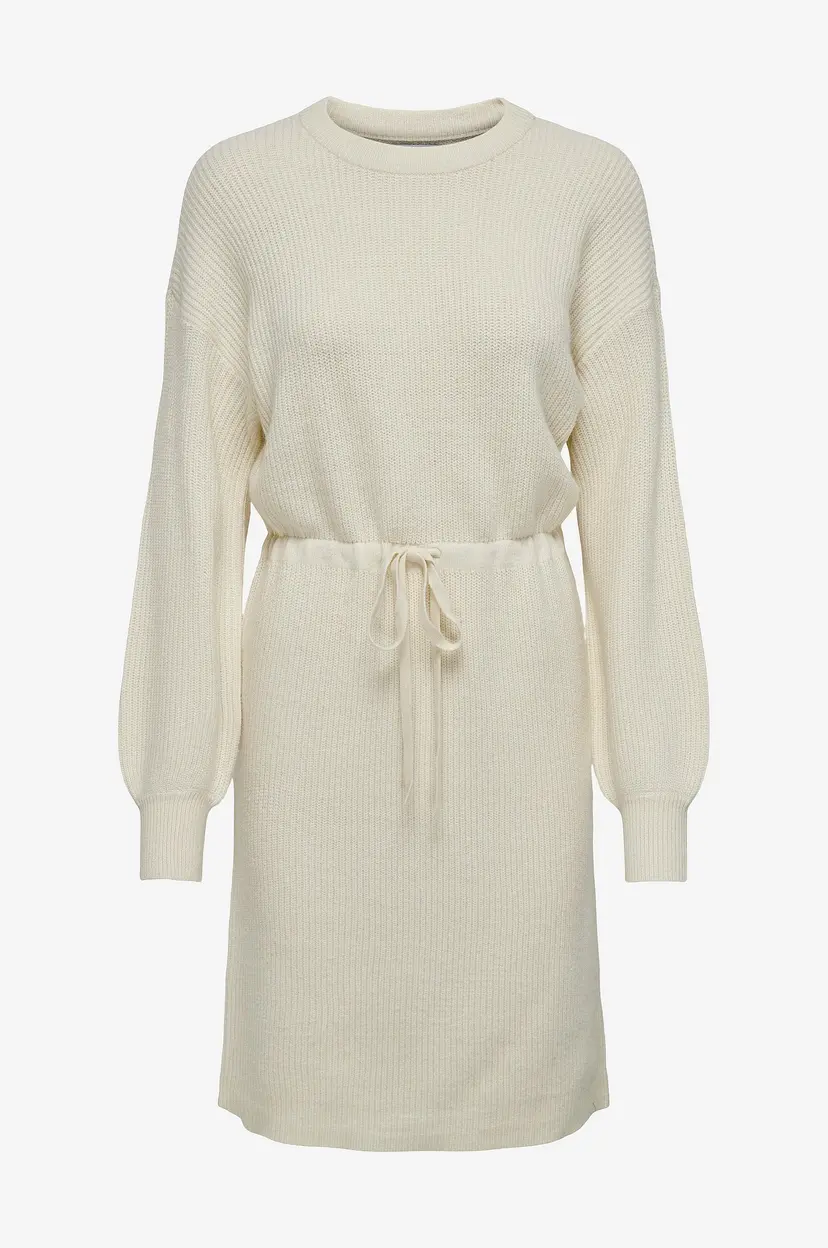ONLY Kjole onlKatia LS String O-neck Dress - Beige