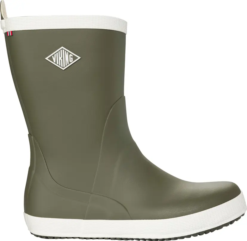 Viking Footwear Viking Footwear Seilas Heritage Rubber Boot Olive/eggshell