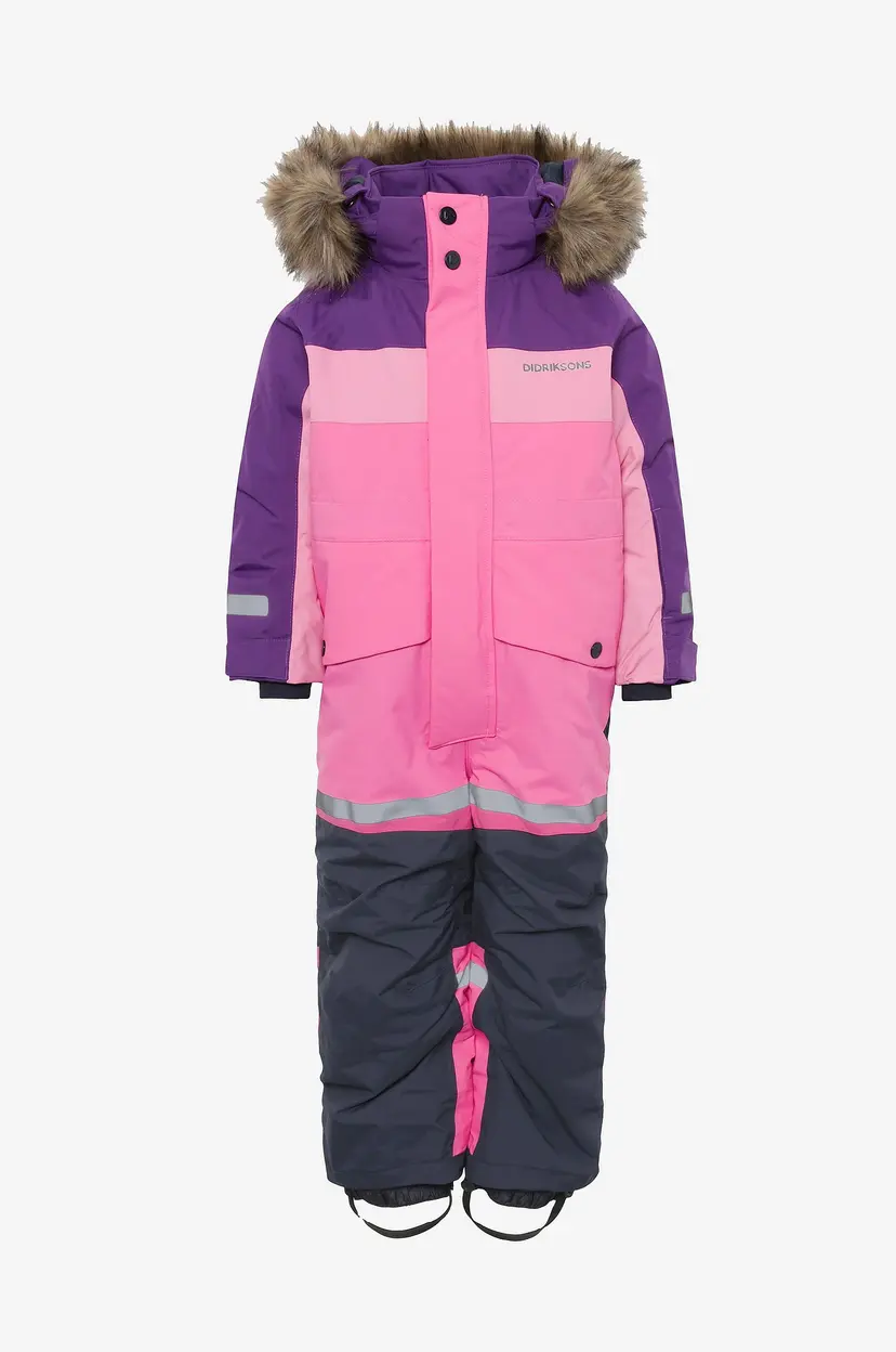 Didriksons Vinter-overall Bjärven Kds Cover 4 - Rosa
