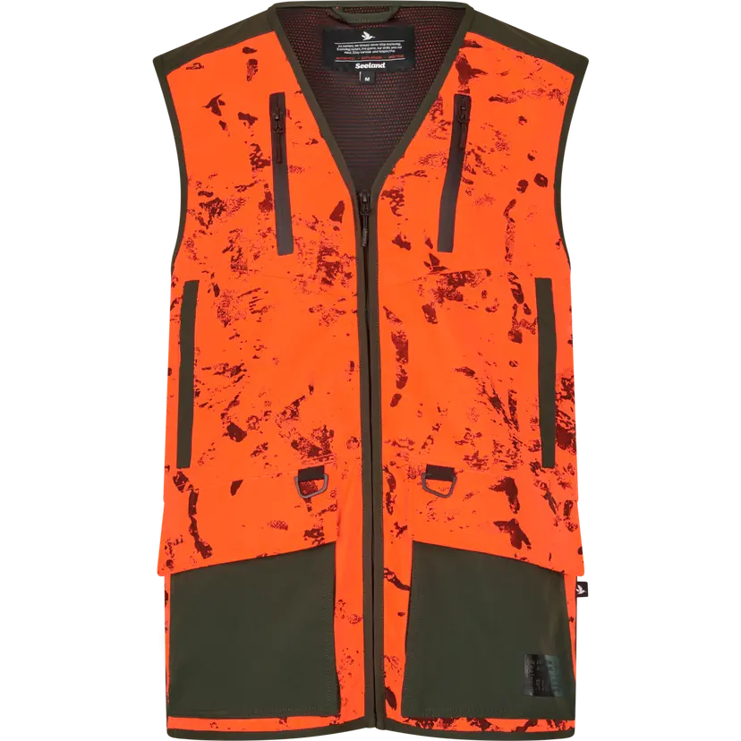 Seeland Seeland Men's Trax Blaze Vest Orange Blaze Invis Mpc