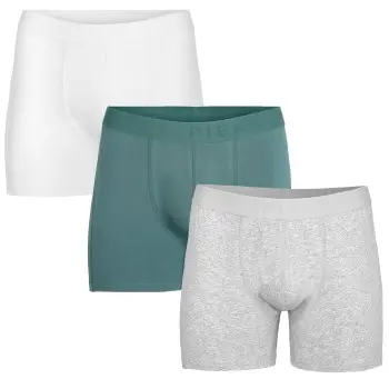 Pierre Robert Pierre Robert 3P For Men Boxers Blå/Grå økologisk bomull Herre
