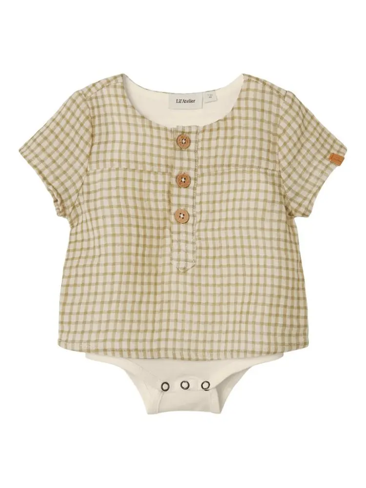 Lil`Atelier Lil'Atelier - Skjortebody Hanson Sage