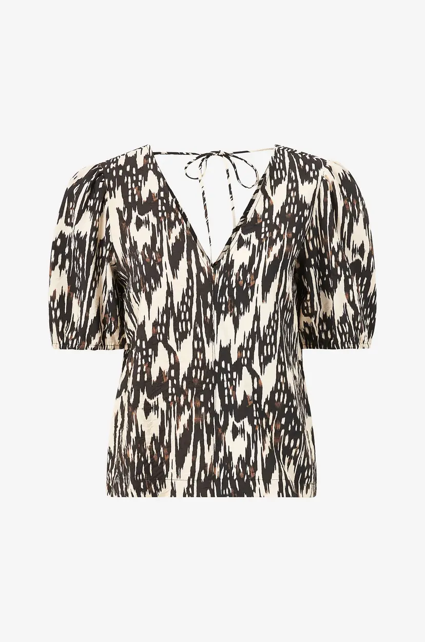 Object Collectors Item Bluse objFanja S/S Top 128 - Flerfarget