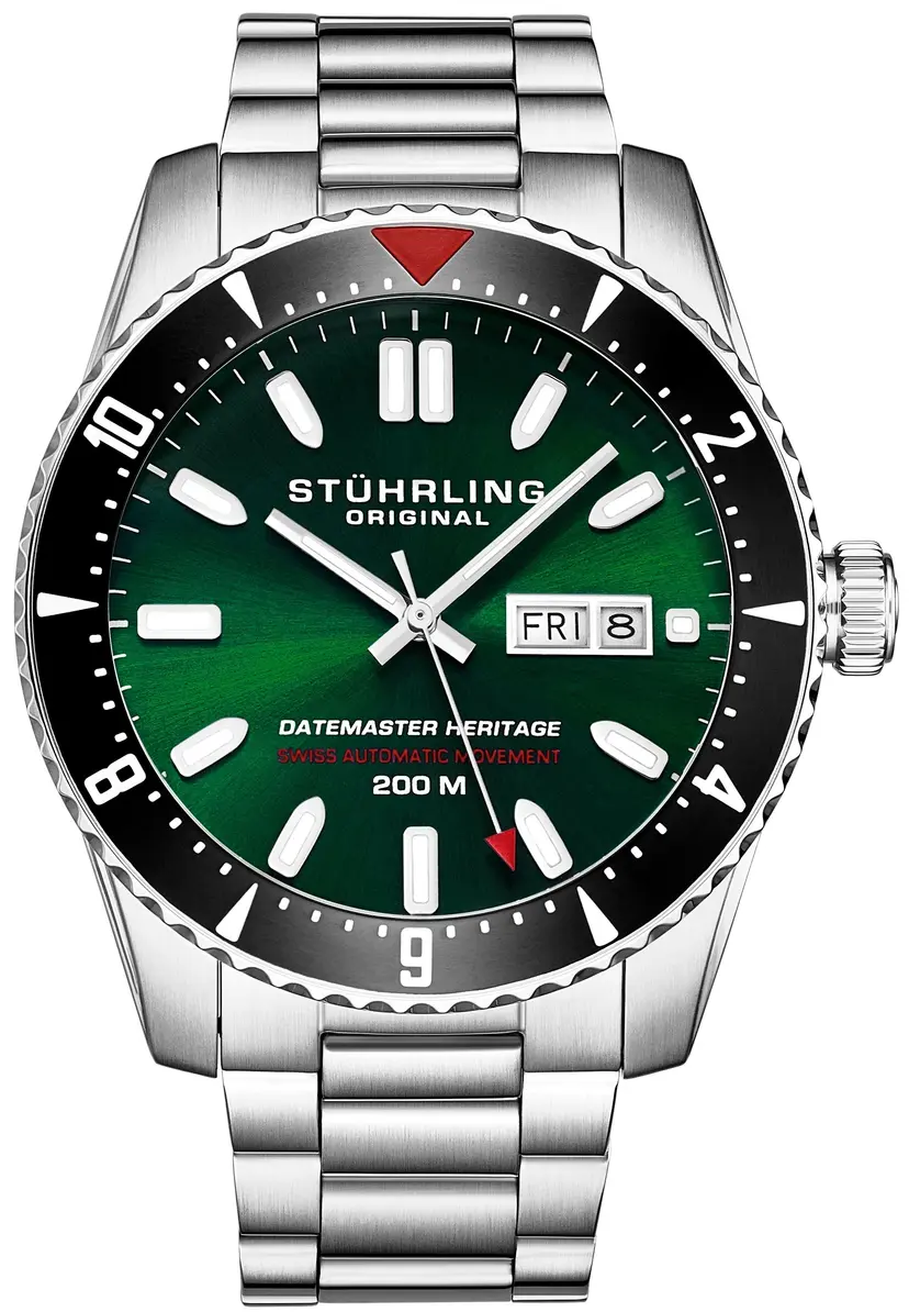 Stührling Original Stührling Original Herreklokke 1004.03 Datemaster Heritage