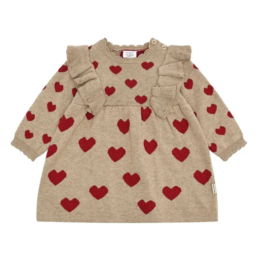 Hust and Claire Hust and Claire - Julekjole Baby Kristel Heart Biscuit