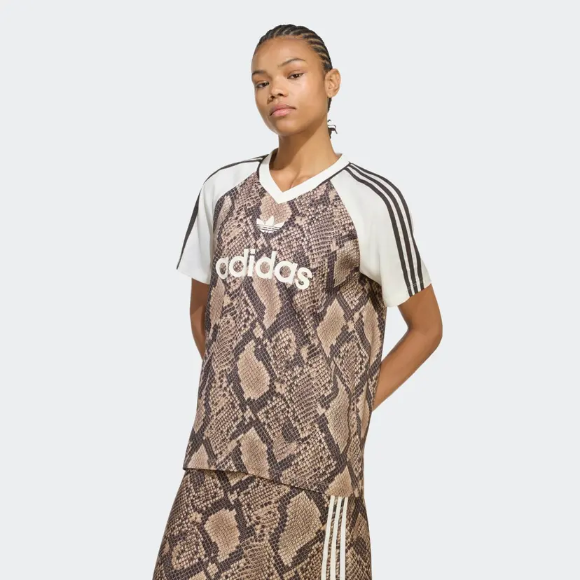 Adidas SNAKE PRINT SATIN TRØYE