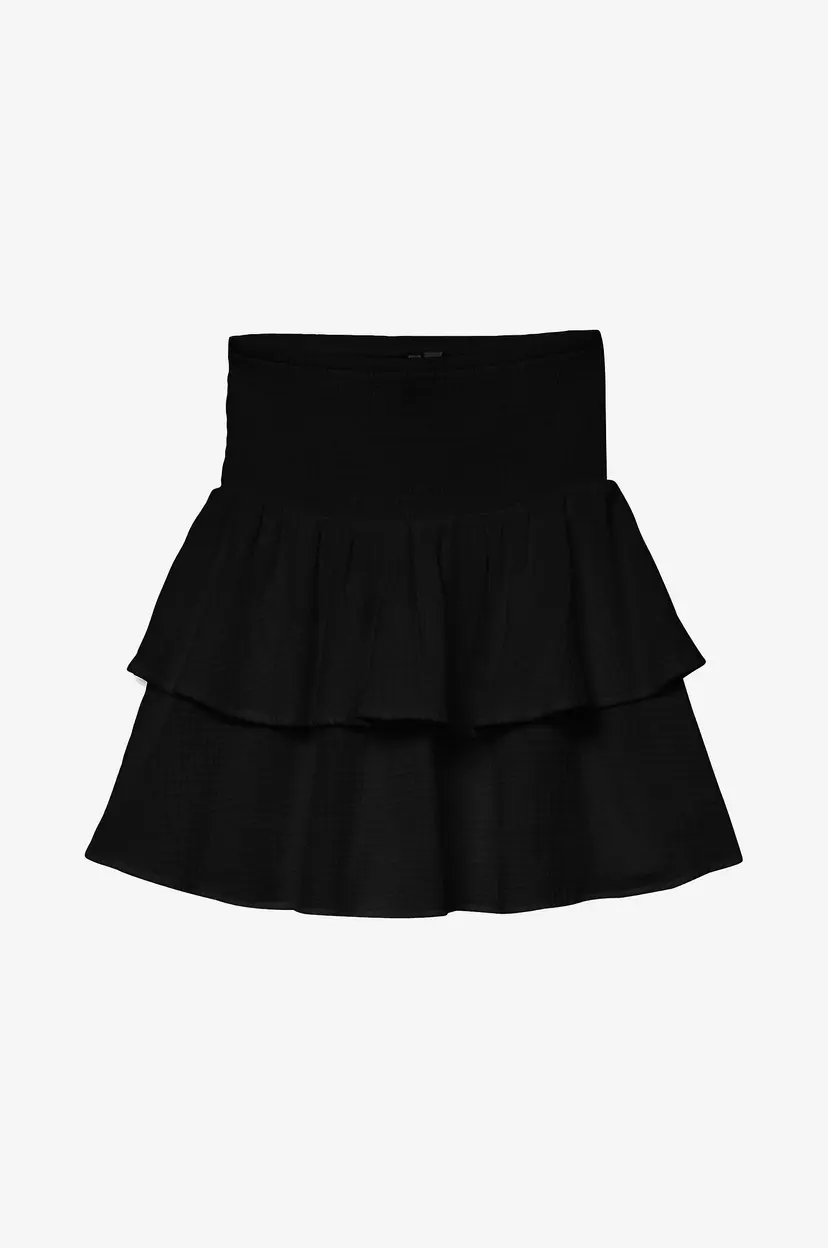 Vero Moda Skjørt vmNatali HW Smock Short Wvn N - Svart