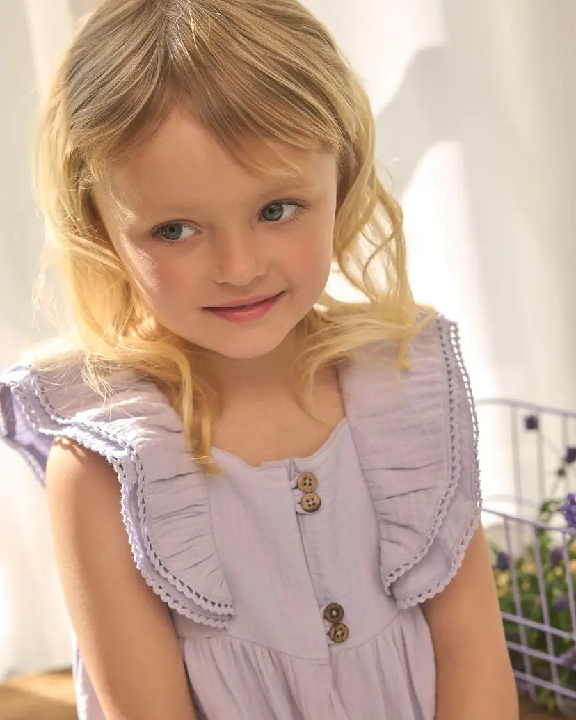 En Fant En Fant Kjole Muslin Purple Heather (98 /3 år)