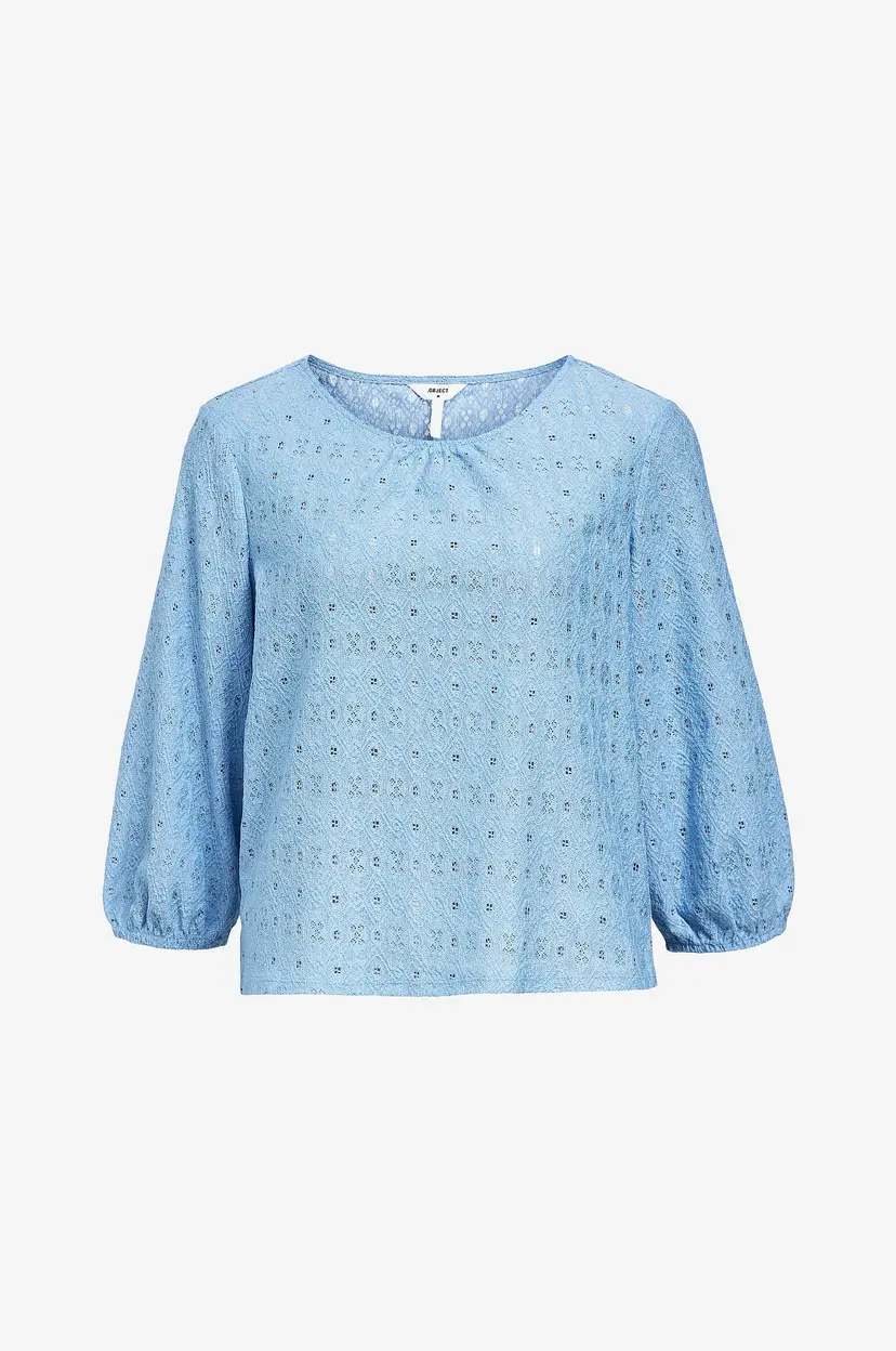 Object Collectors Item Bluse objLaila 3/4 RE Top - Blå