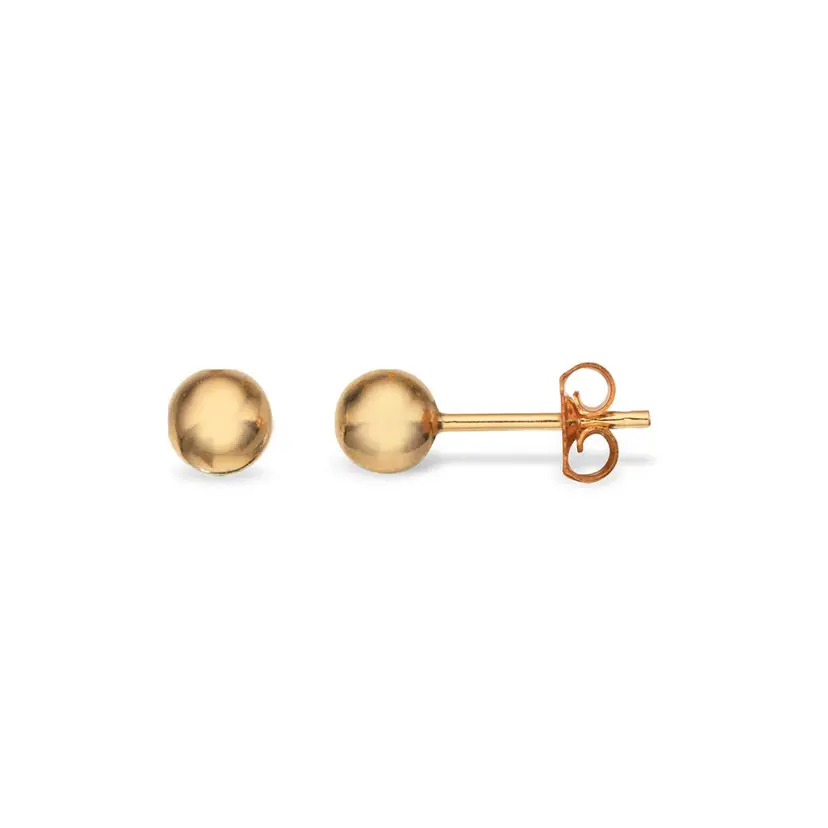 Scrouples Scrouples - 8 karat Guld kugle ørestikker, 6mm - 9383s
