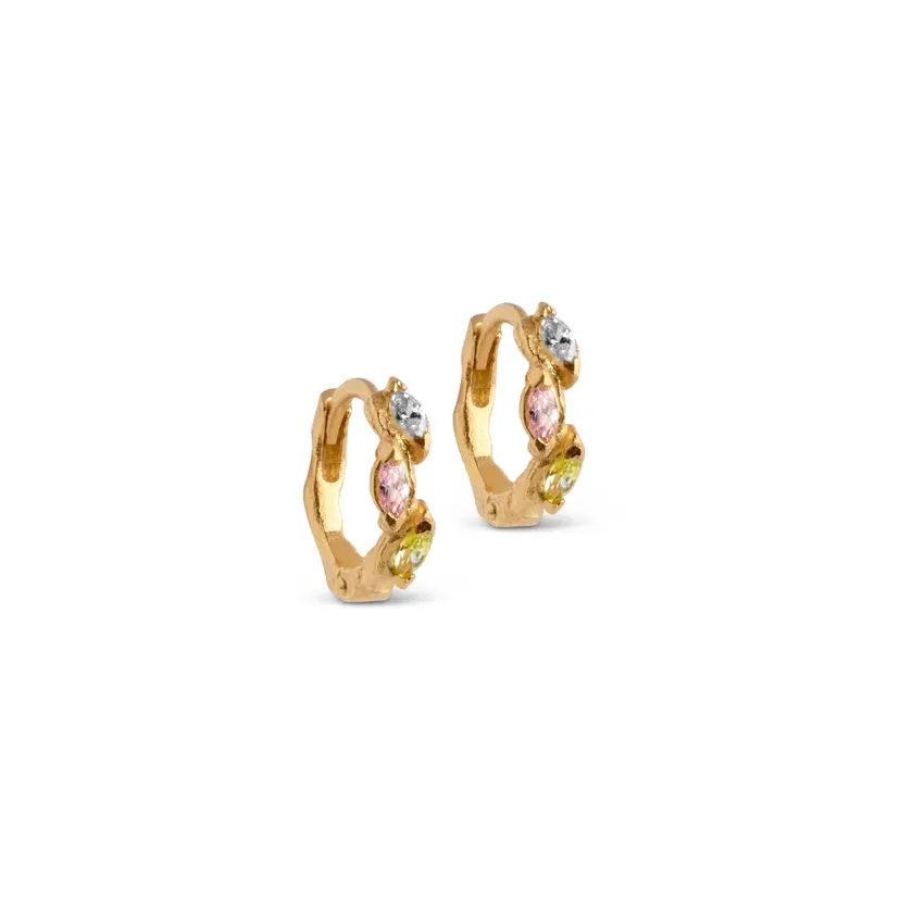 Enamel Enamel - Laia Hoops i forgyldt - E246GM