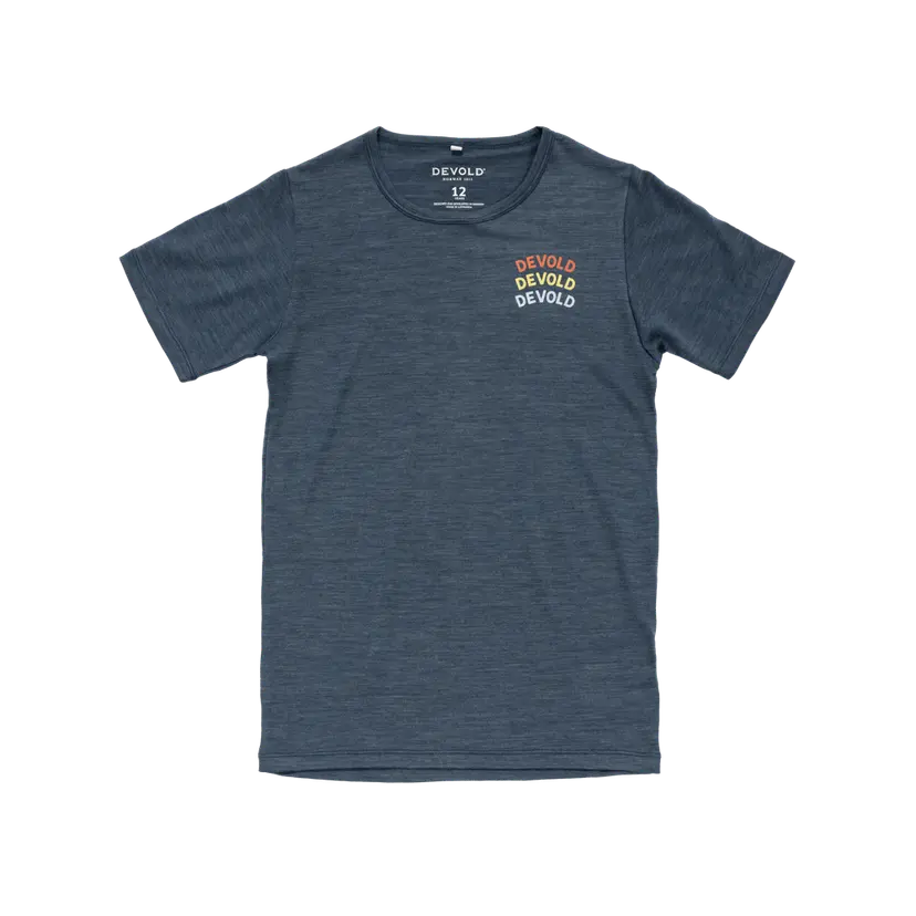 Devold Devold - Active Legacy T-skjorte Junior - Size 10 - Blå