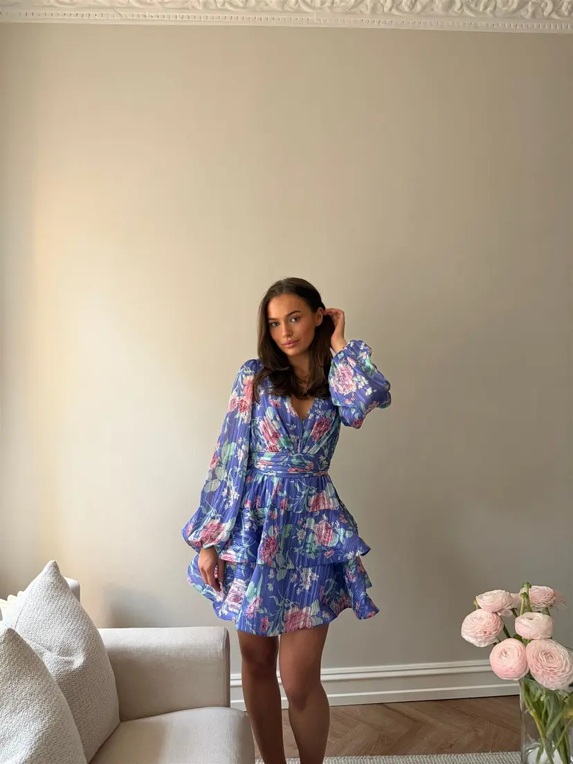 Kayani Asya Bedouin Dress - Violet Rosette