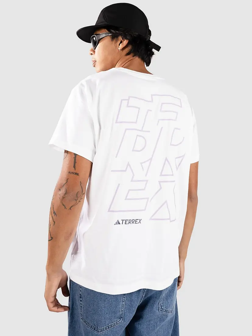 adidas Terrex adidas Terrex Aop T-skjorte hvit