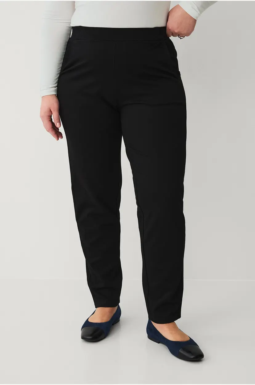 Ellos Plus collection Bukser i twill med stretch - Svart
