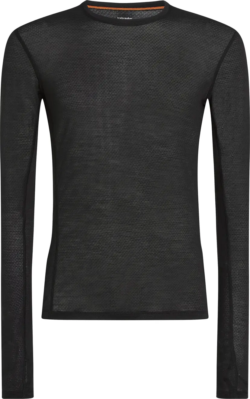 Icebreaker Icebreaker Men's Merino 75 Cool-Lite Featherlight Longleeve Crewe Black