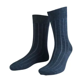 Amanda Christensen Amanda Christensen Strømper Grade Wide Rib Ankle Socks Mørkblå