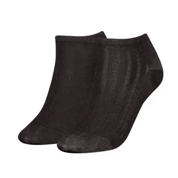 Tommy Hilfiger Tommy Hilfiger Strømper 2P Women Shine Sneaker Socks Svart Str 39/42 Dame