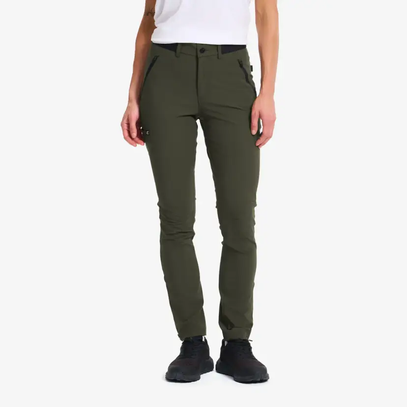 RevolutionRace Daybreak Outdoor Stretch Pants Dame Moss Gray