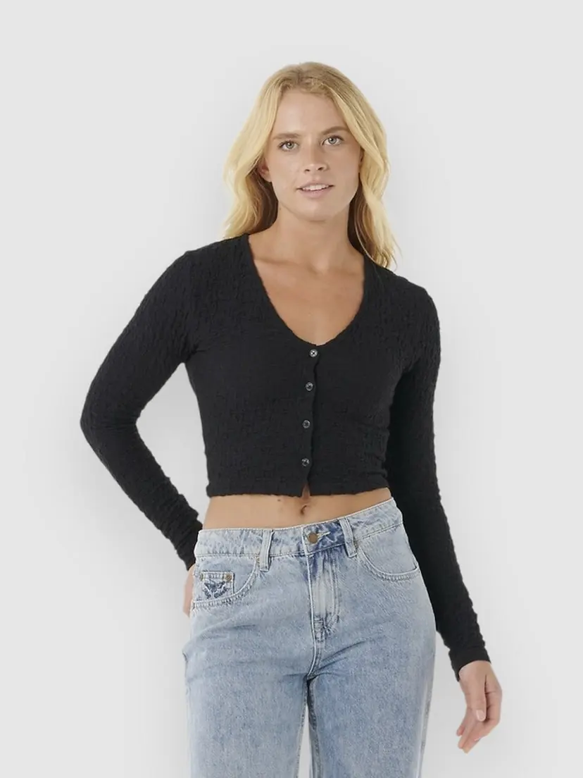 Rip Curl Rip Curl Sunset Luau Texture Langermet T-skjorte svart