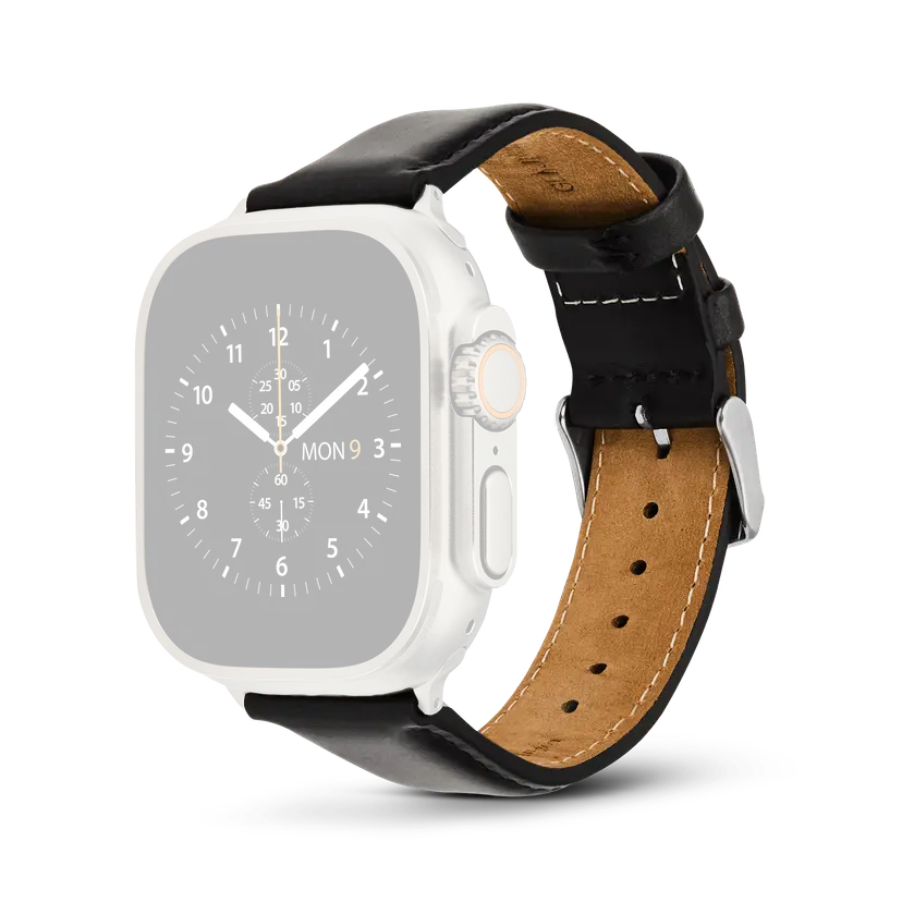 Daniel Wellington Silver Smartwatch Strap Leather Sheffield | DW