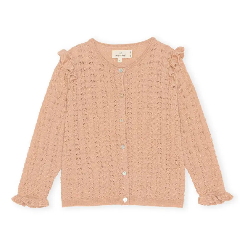 Konges Sløjd Konges Sløjd Valkan Frill Cardigan Maple Sugar (98 /3 år)