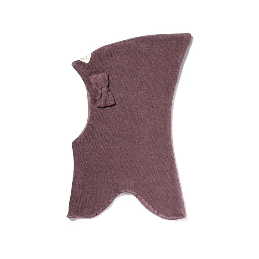 Racing Kids Racing Kids Ull Balaclava Med Sløyfe Dusty Purple