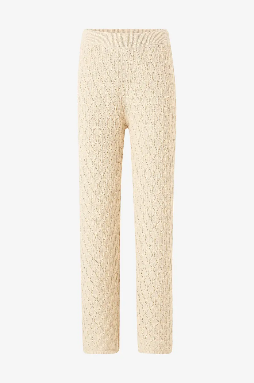 Vero Moda Bukser vmEvelyn HW Crochet Pants - Beige