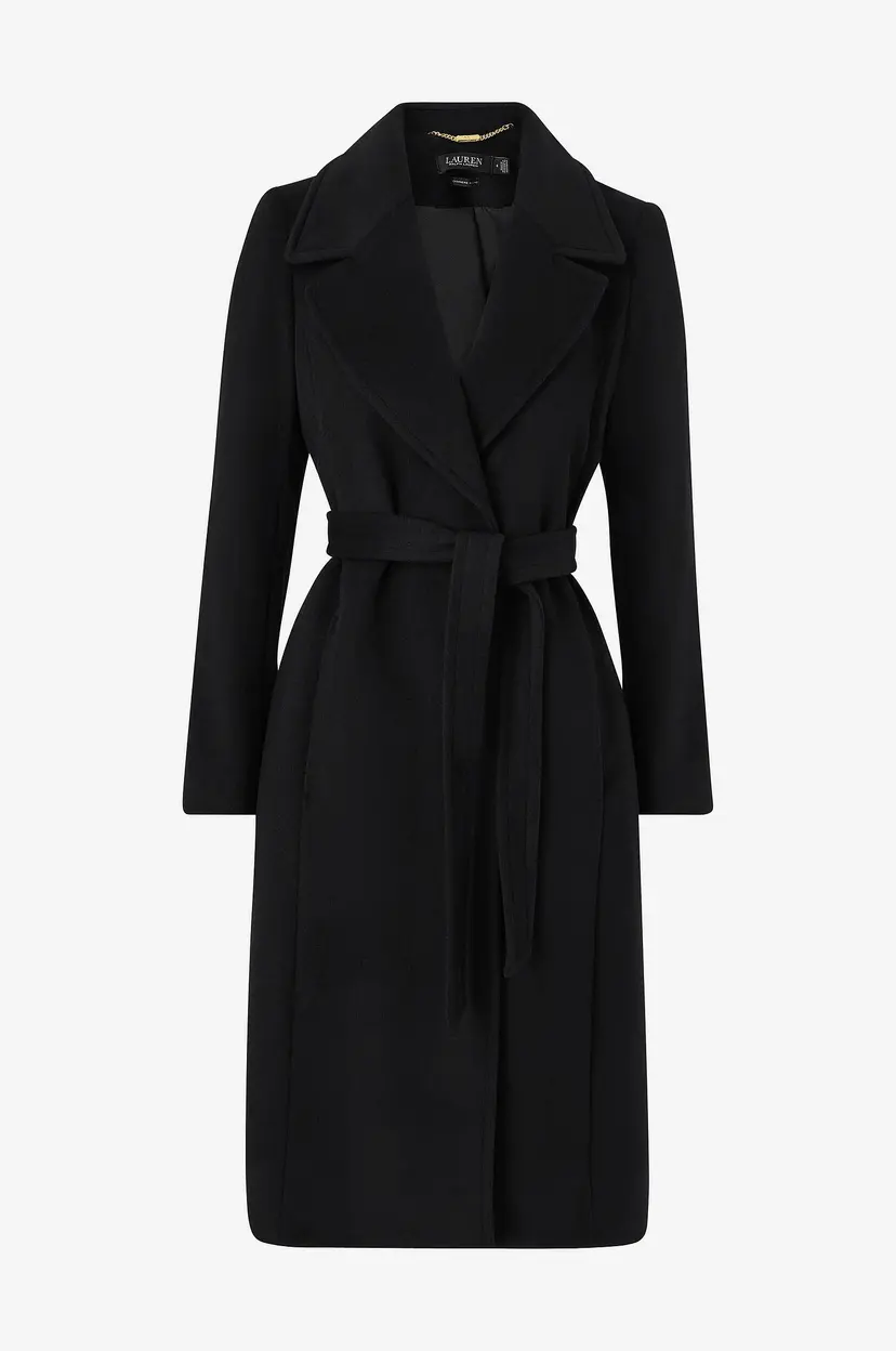 Lauren Ralph Lauren Kåpe Cashmere Blend-wool Wrap 42" - Svart