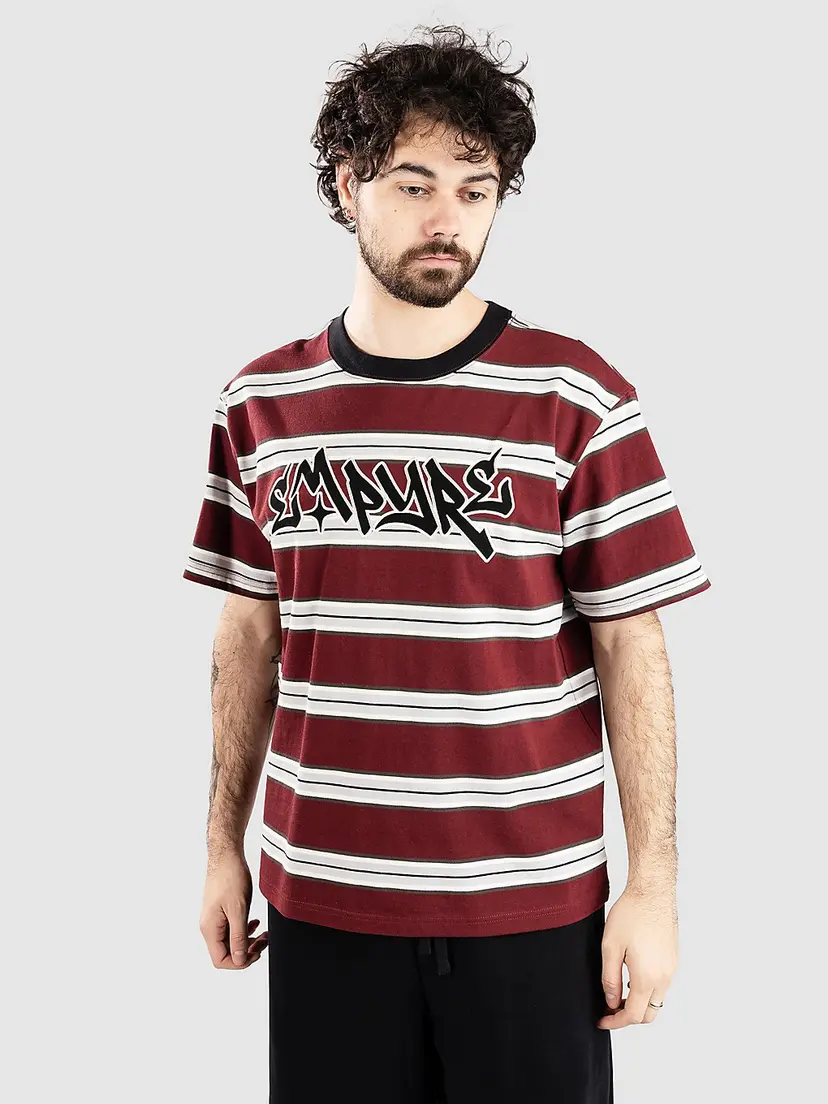 Empyre Empyre Razor Stripe T-skjorte rød