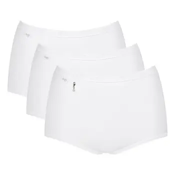 Sloggi Sloggi Truser 3P Pearl Maxi Hvit bomull Dame