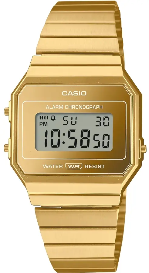 Casio Casio A700WEVG-9AEF Iconic Gullfarget/Gulltonet stål Ø35.5 mm