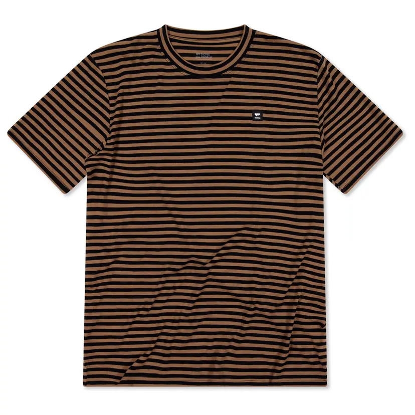 Mons Royale Mons Royale Icon Merino T-Shirt Mr Stripe Toffee