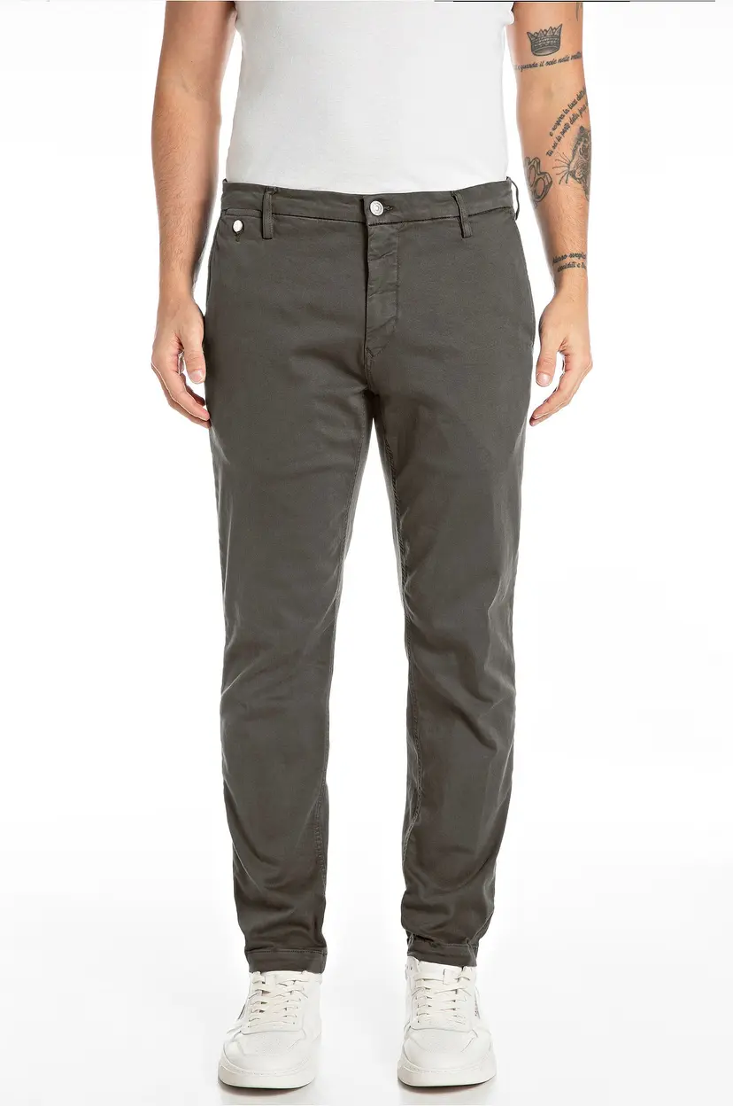 Replay Chinos Benni Hyperflex - Grå