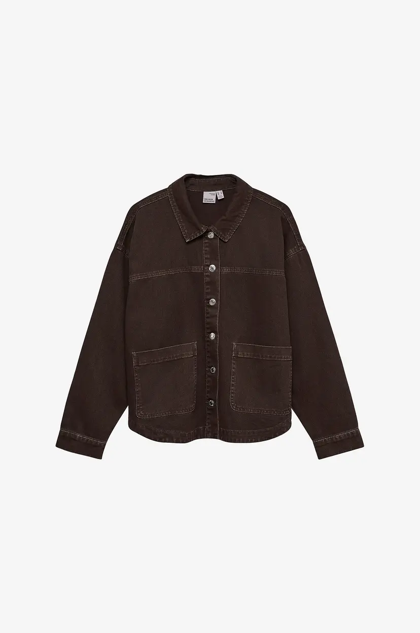 Vero Moda Skjortejakke vmJamie LS Denim Shacket Mix GA Noo - Brun