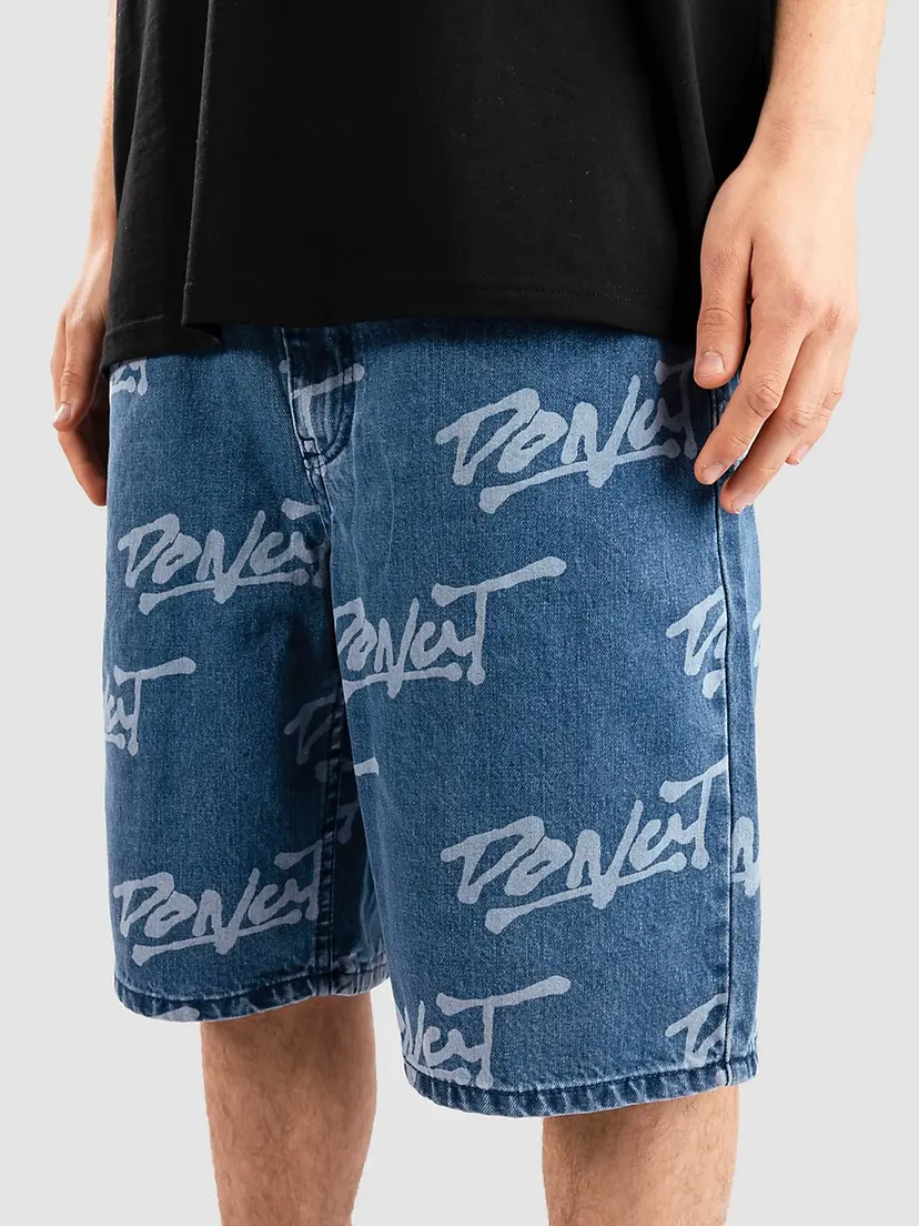 Donut Donut Logo Aop Jort Shorts blå