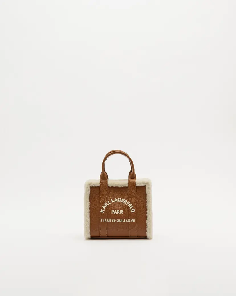 Karl Lagerfeld Karl Lagerfeld K/RSG MN SQUARE TOTE SHEARLING Camel Crossbody bag